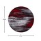 Flash Furniture Red 7' x 7' Round Abstract Design Accent Area Rug ACD-TZ-863-7R-RD-GG - alternate 6